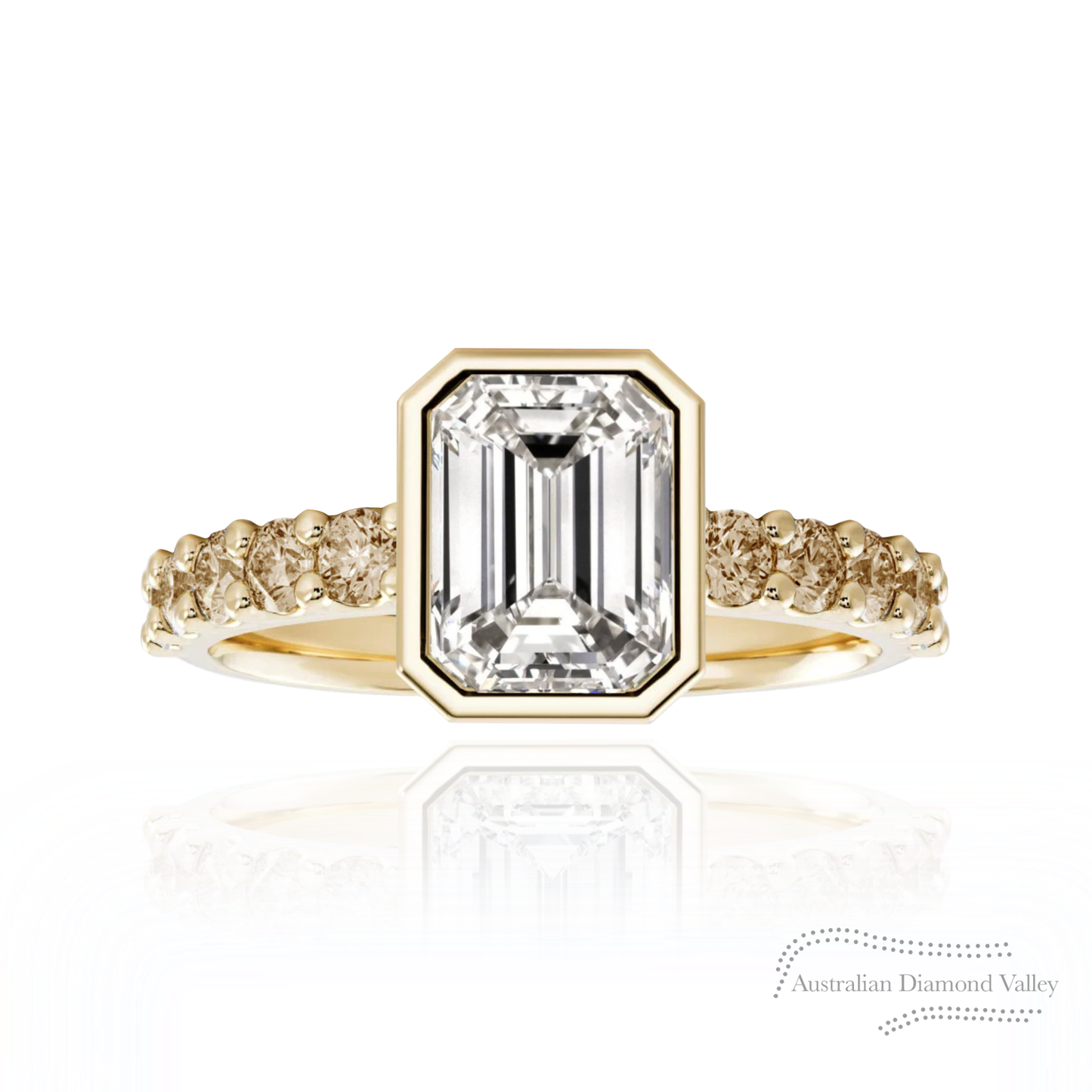 Ellis Light Champagne Diamond Accent Ring
