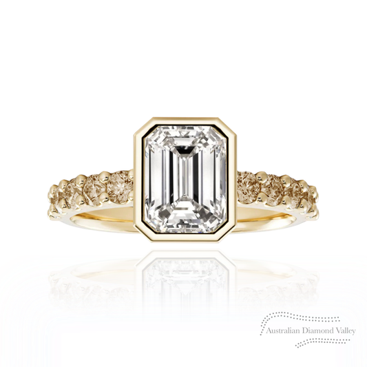 Ellis Light Champagne Diamond Accent Ring