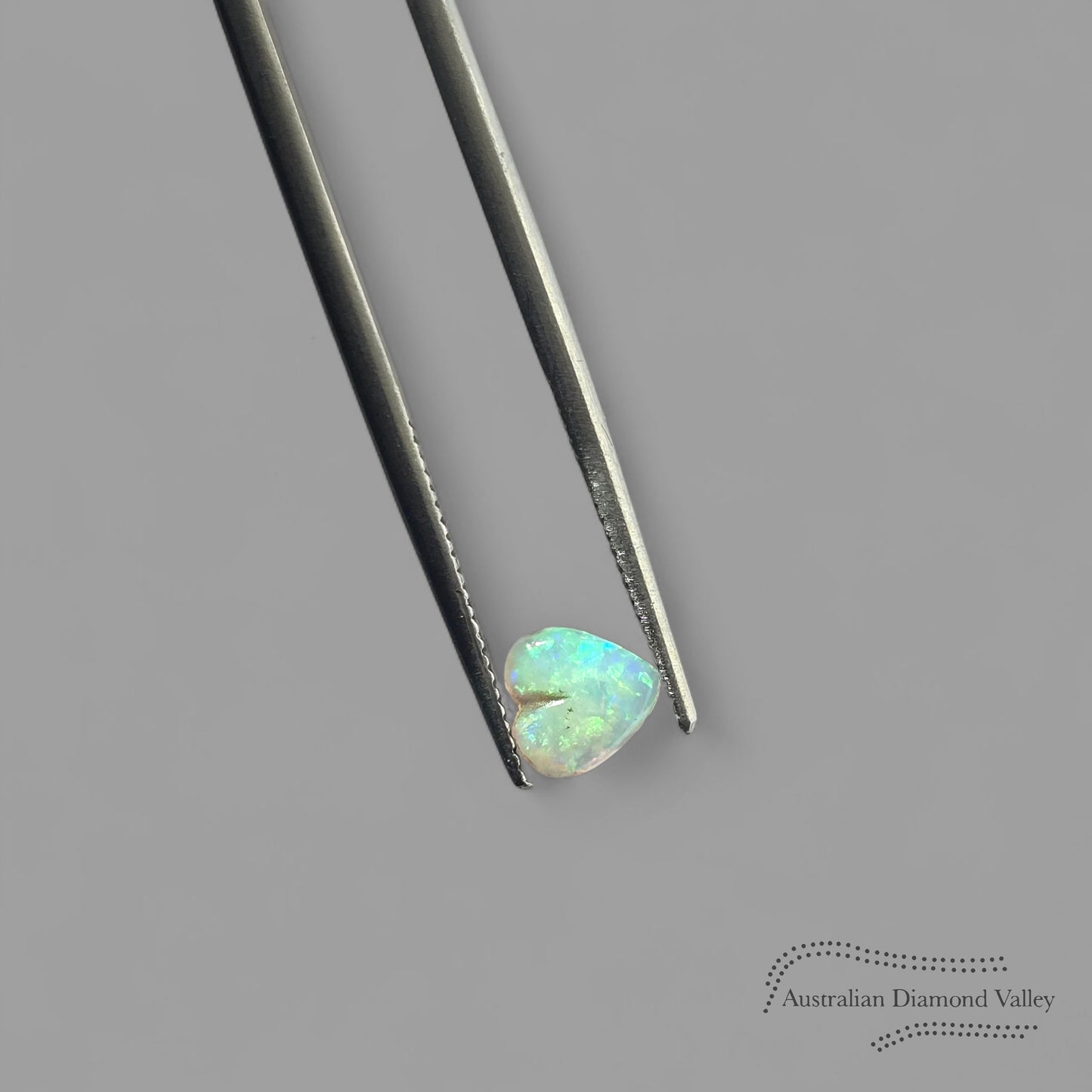0.28ct Australian rainbow Heart Opal