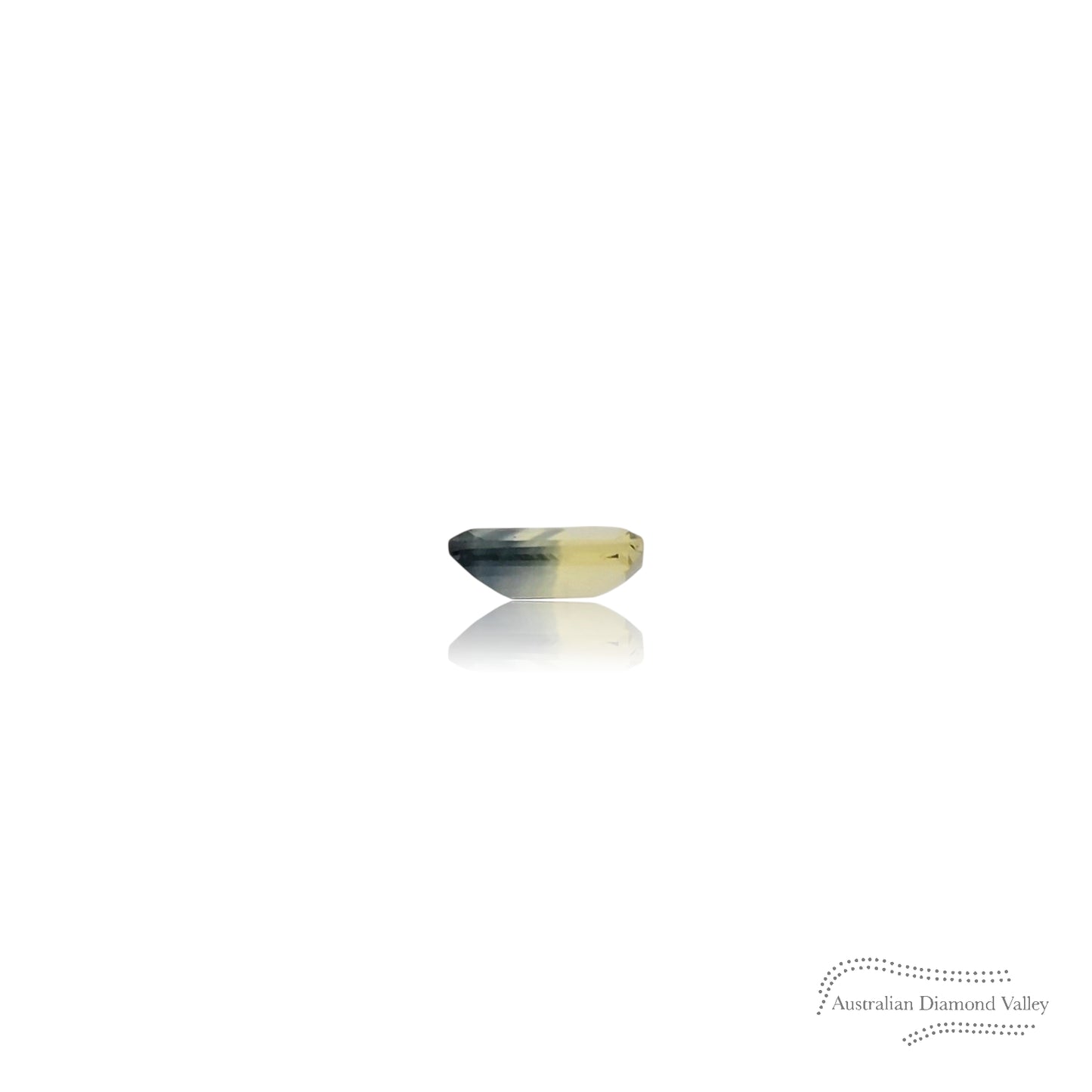 0.29ct Australian Yellow/Blue Parti Sapphire Baguette Cut