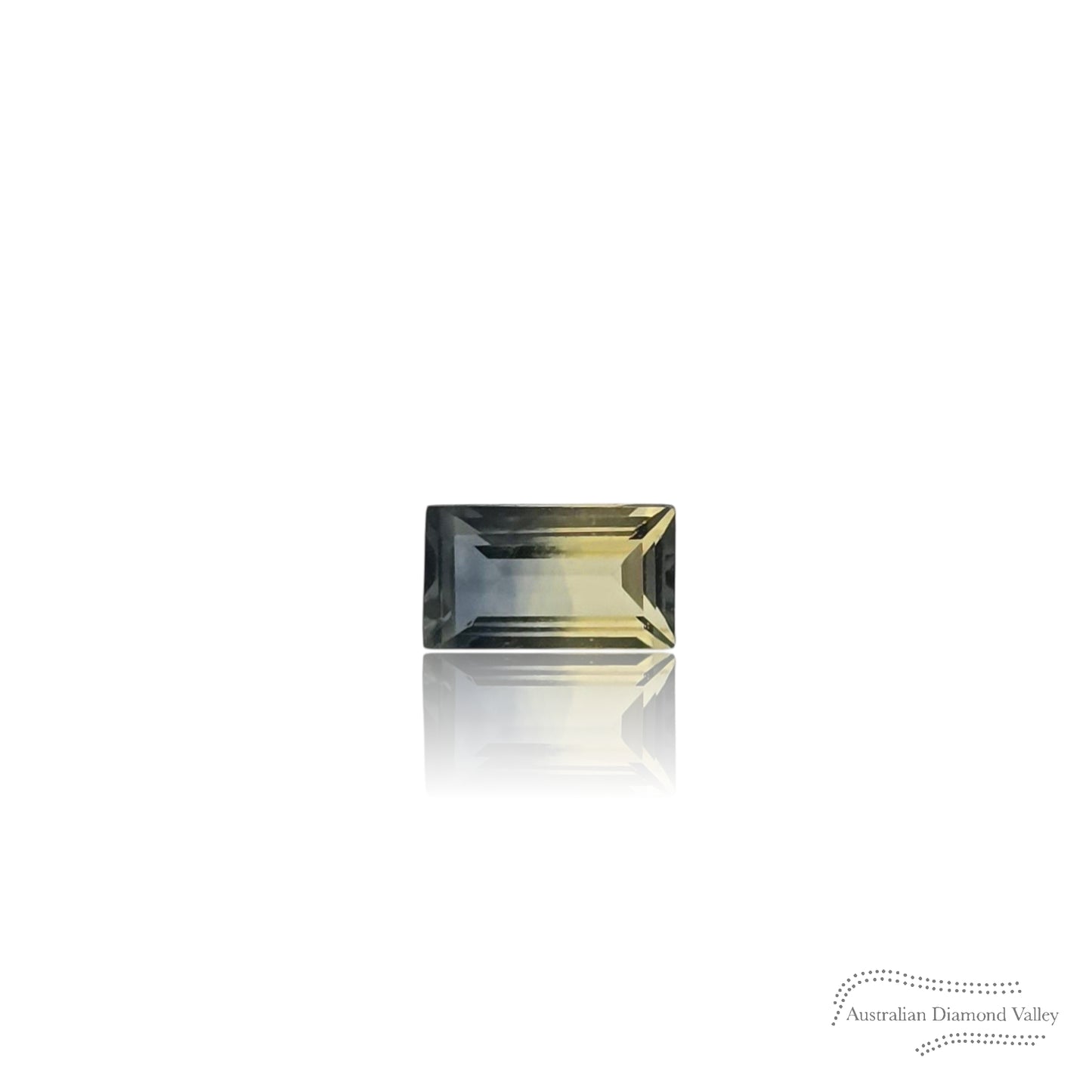 0.29ct Australian Yellow/Blue Parti Sapphire Baguette Cut