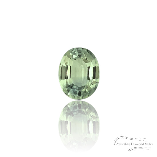 0.49ct Australian Yellow/Blue Sapphire Oval Cut
