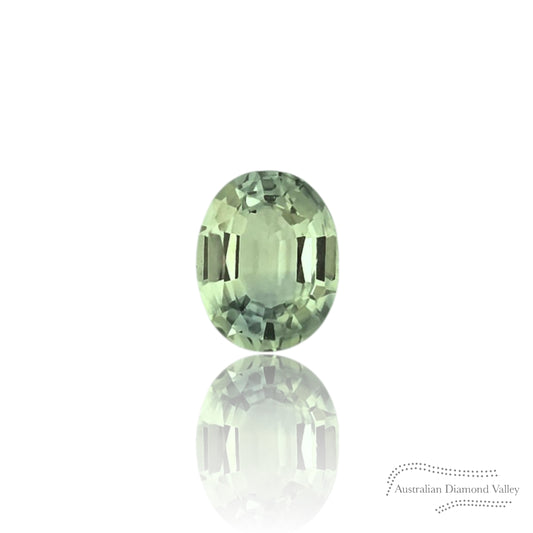 0.48ct Australian parti Yellow/Blue Sapphire Oval Cut