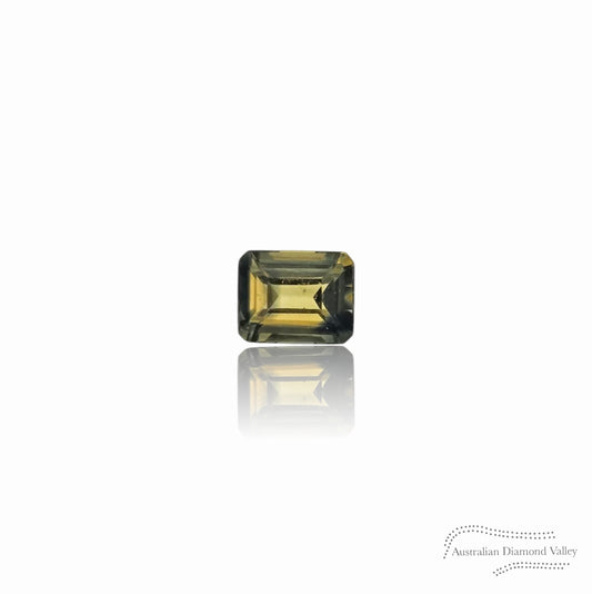 0.52ct Australian Bluish /Yellow Parti Sapphire Baguette Cut