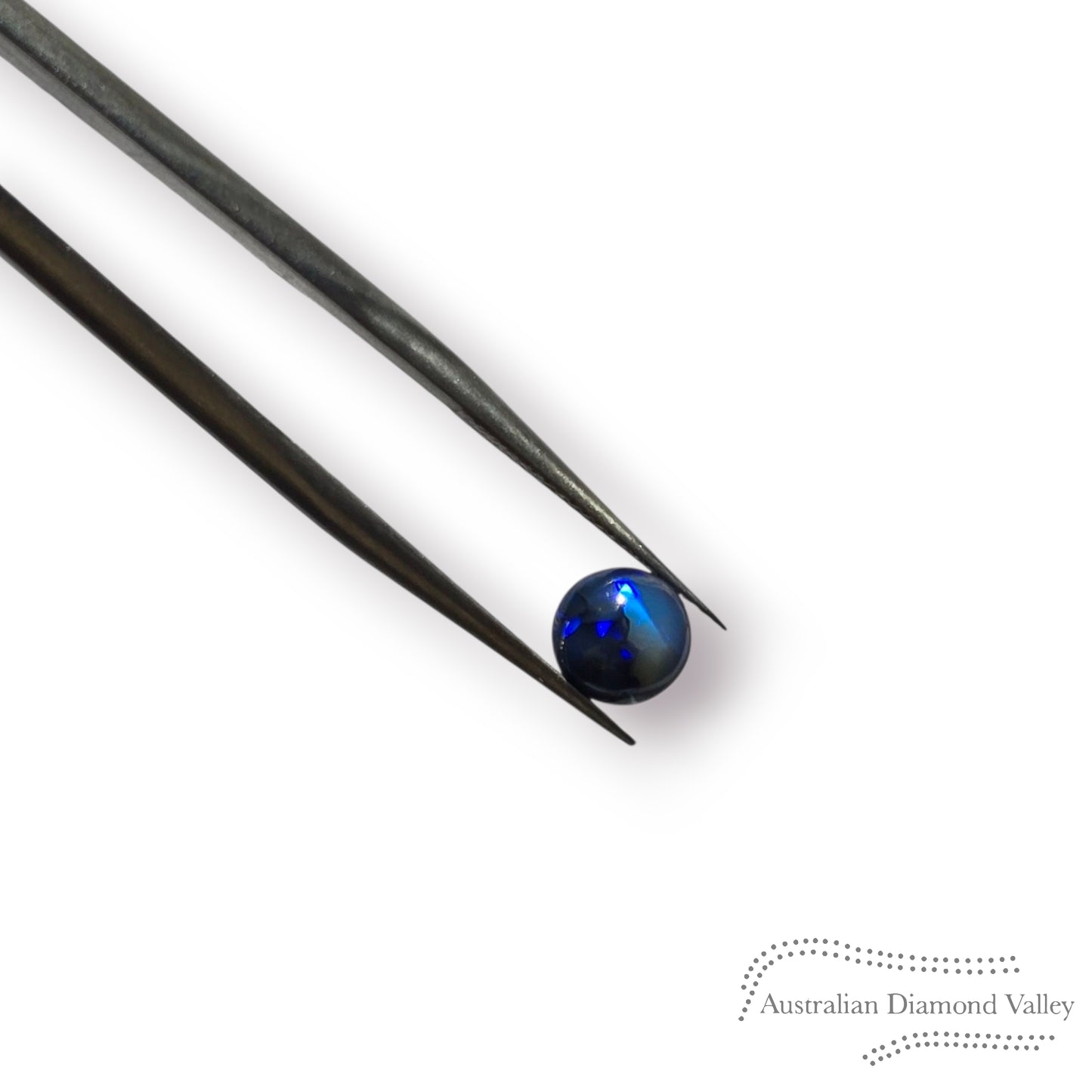 0.59ct Round shape blue Australian Opal