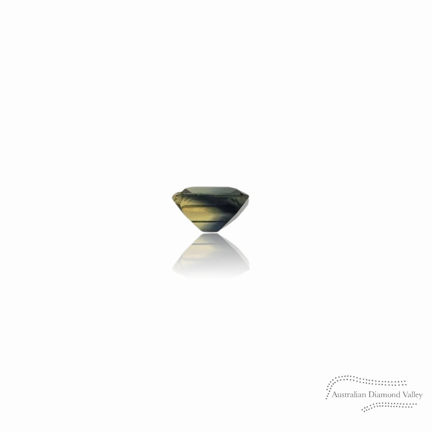 0.63ct Australian Sapphire Yellow/Blue Parti Emerald Cut
