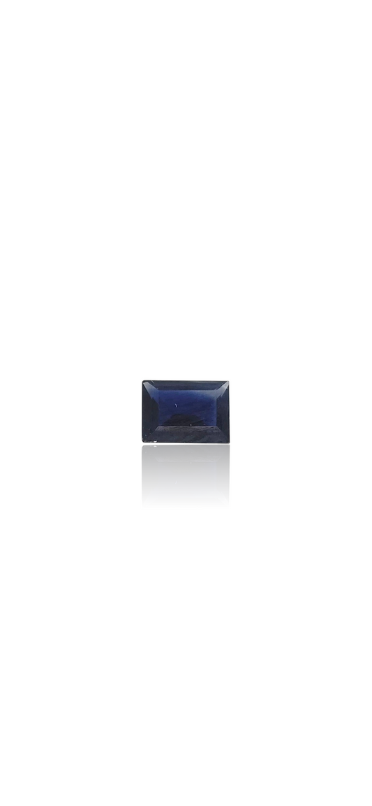 Saphir bleu australien taille baguette 0,65 ct
