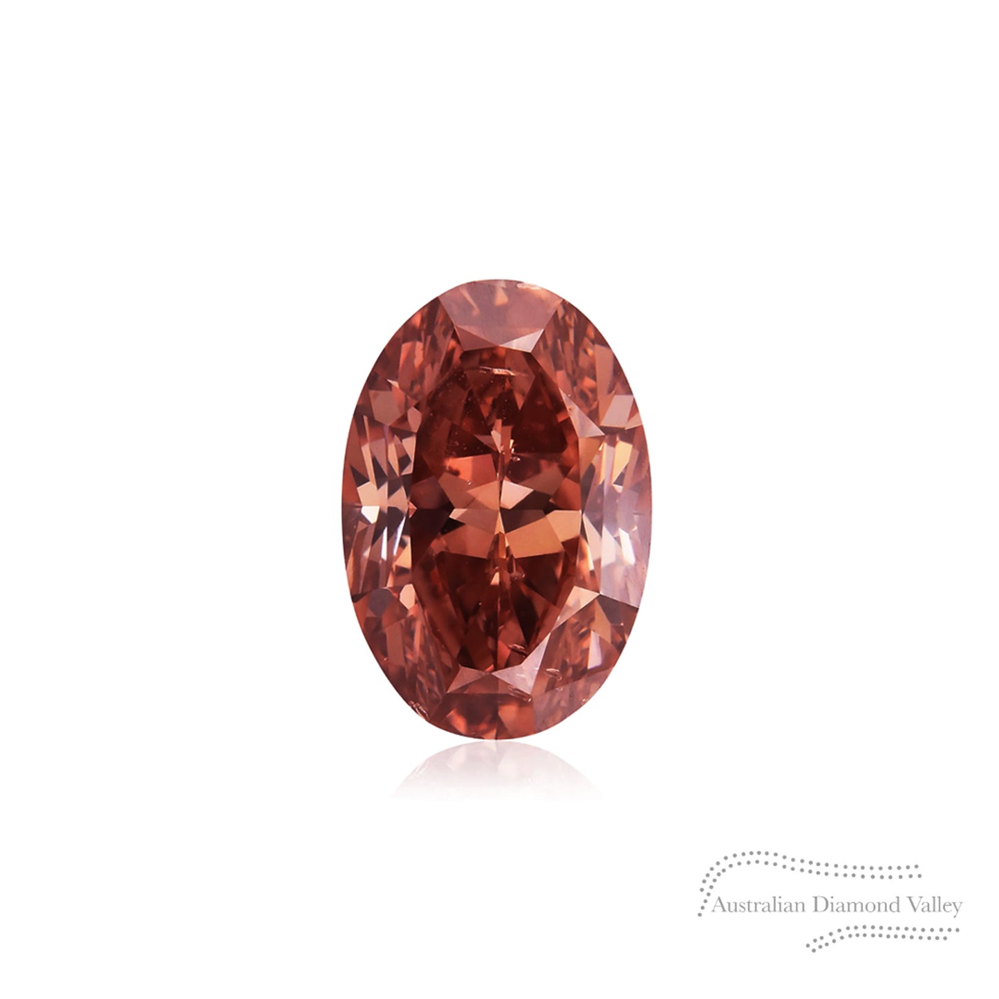 0.06ct Authentic Australian Pink Oval Argyle Origin Diamond - 1PR