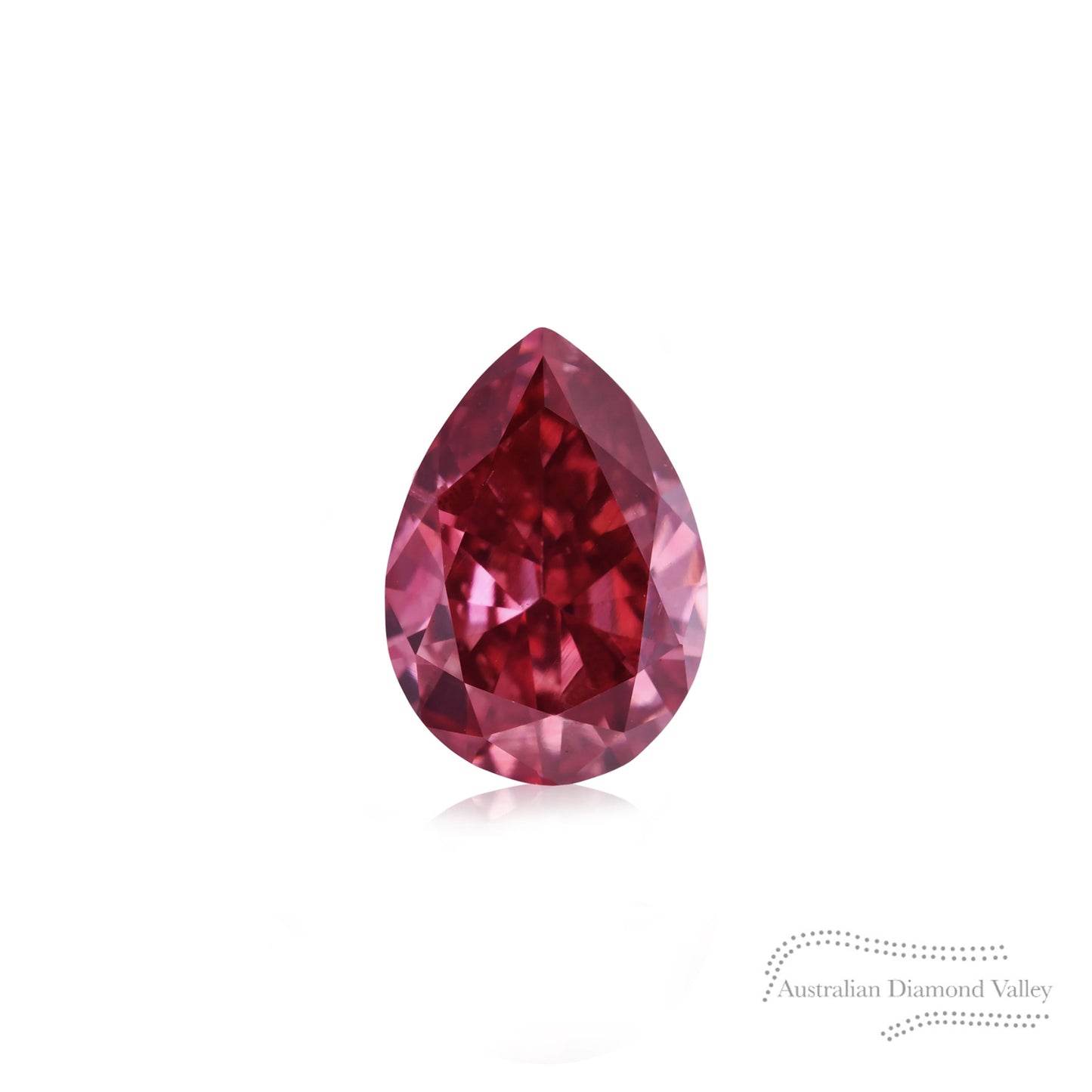 0.07ct Authentic Australian Pear Pink Argyle Origin Diamond - 1P