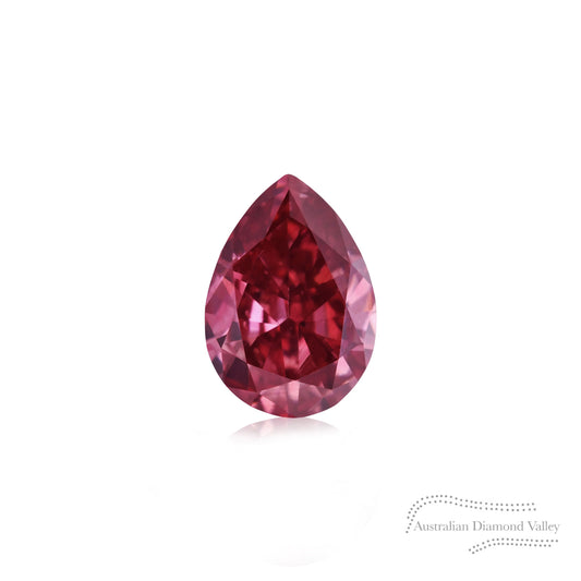 0.07ct Authentic Australian Pear Pink Argyle Origin Diamond - 1P