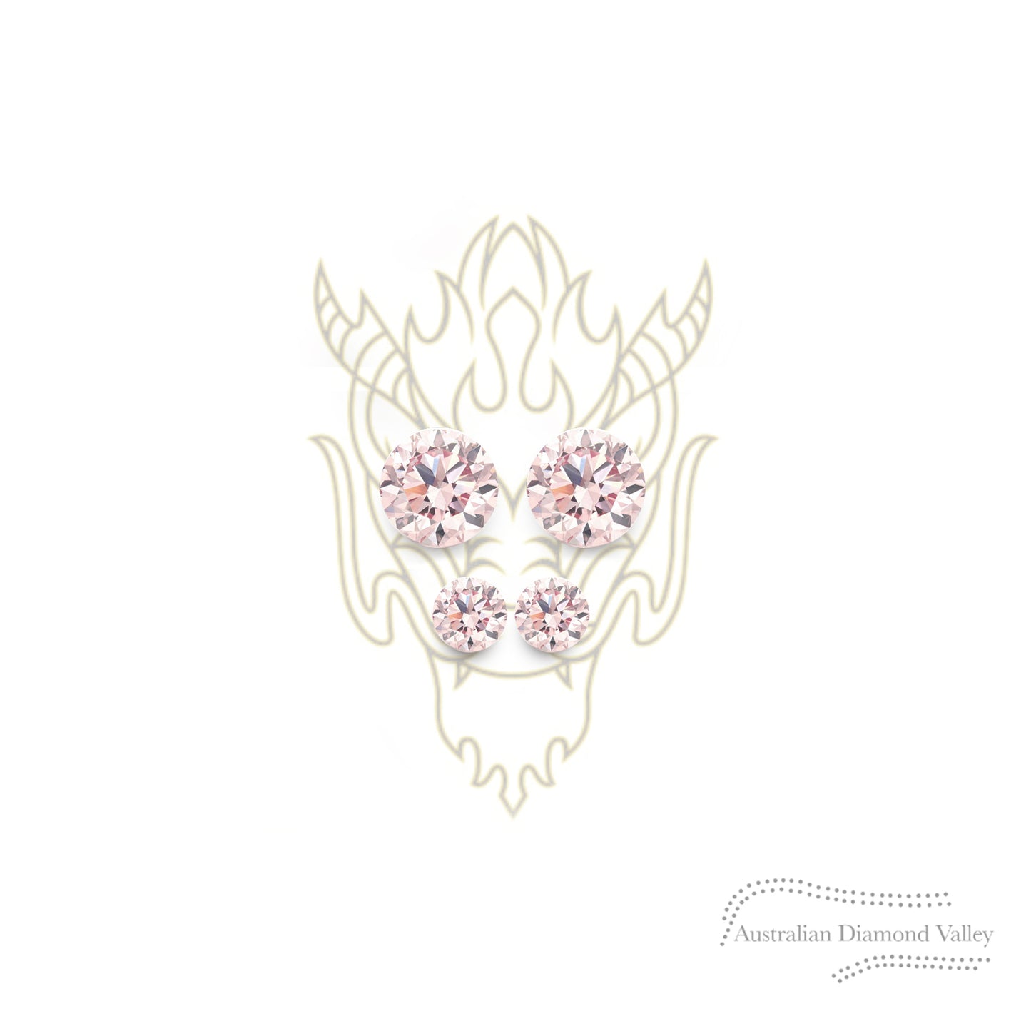 LNY 2024 Year of the Dragon 0.03ct Authentic Australian Pink Argyle Origin Diamond - 8P