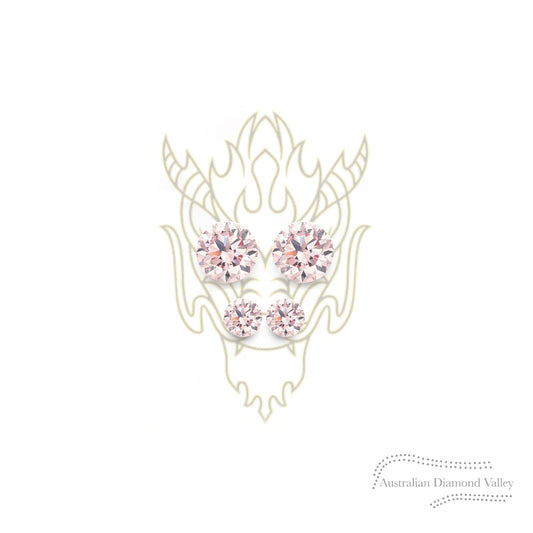 LNY 2024 Year of the Dragon 0.03ct Authentic Australian Pink Argyle Origin Diamond - 8P
