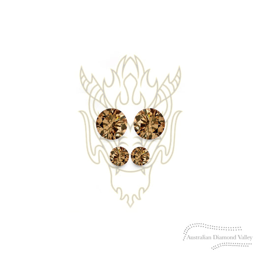 LNY 2024 Year of the Dragon .03ct Authentic Australian Cognac Argyle Origin Diamond - C7