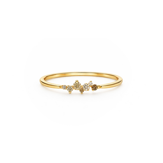Champagne Constellation Ring