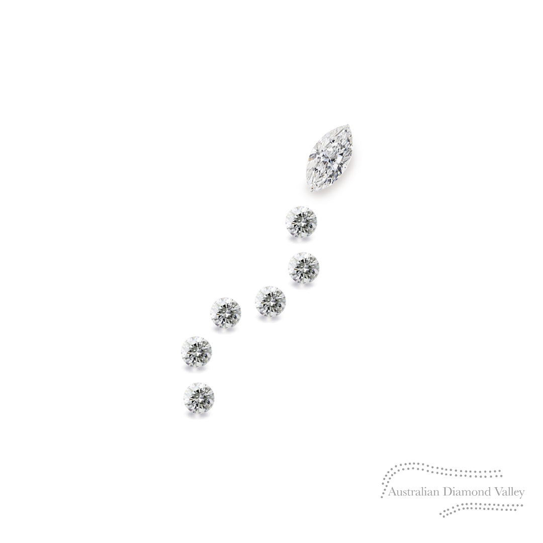 LNY 2025 Year of the Baby Snake .08ct Authentic Australian Argyle Origin Diamonds - White