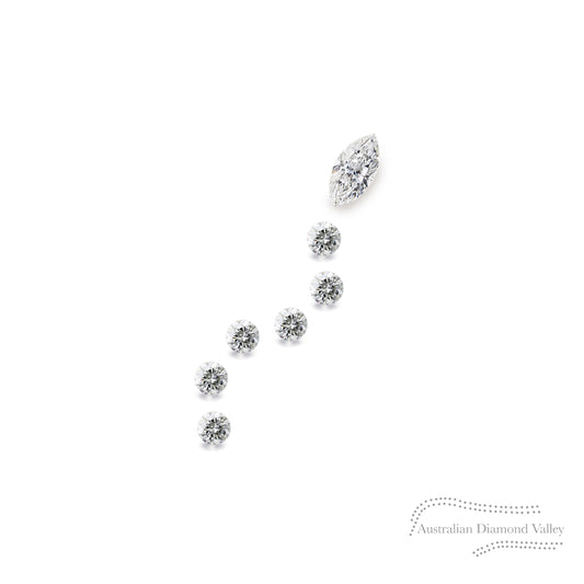 LNY 2025 Year of the Baby Snake .08ct Authentic Australian Argyle Origin Diamonds - White