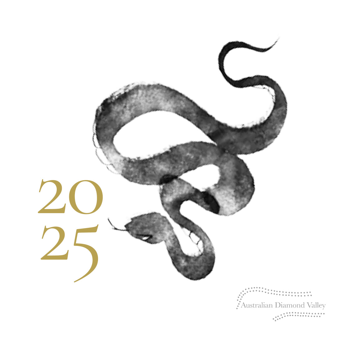 LNY 2025 Year of the Snake .10ct Authentic Australian Champagne Argyle Origin Diamond - C5