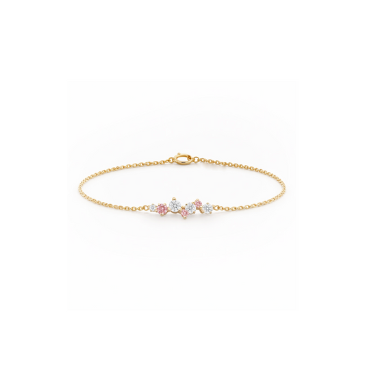 Pink Champagne Constellation Bracelet