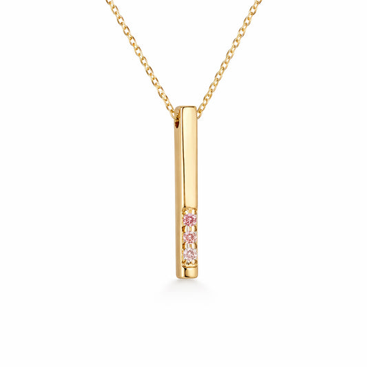Pendentif Ligne Champagne Rosé