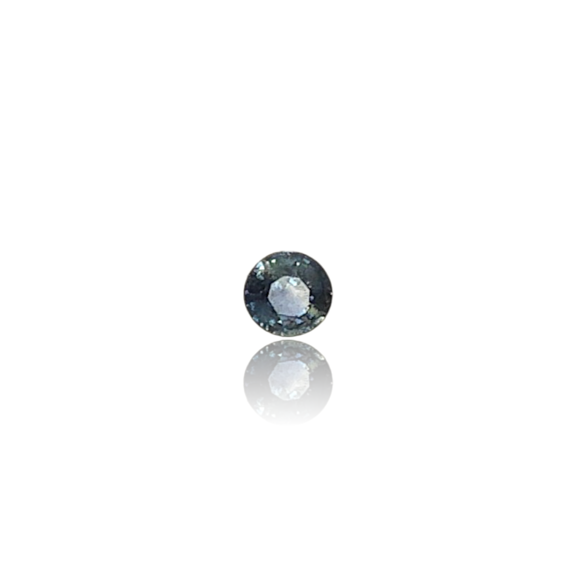 0.10ct オーストラリア産グリーンッシュブルーサファイア ラウンドカット
