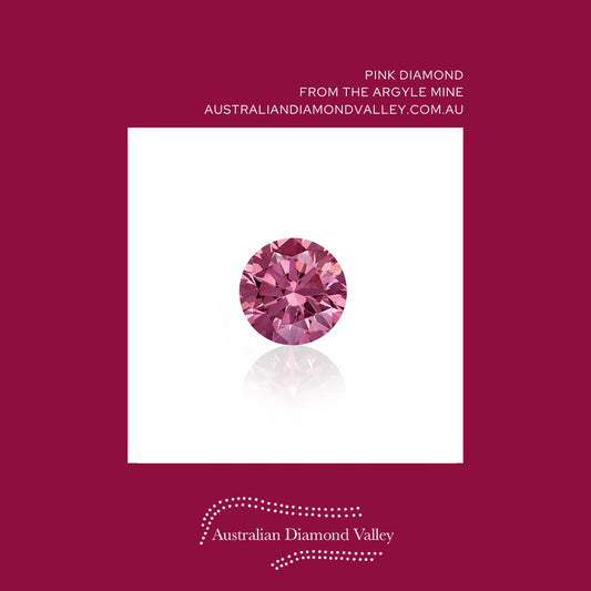 0.01ct Authentic Australian Pink Argyle Origin Diamond - 2PP