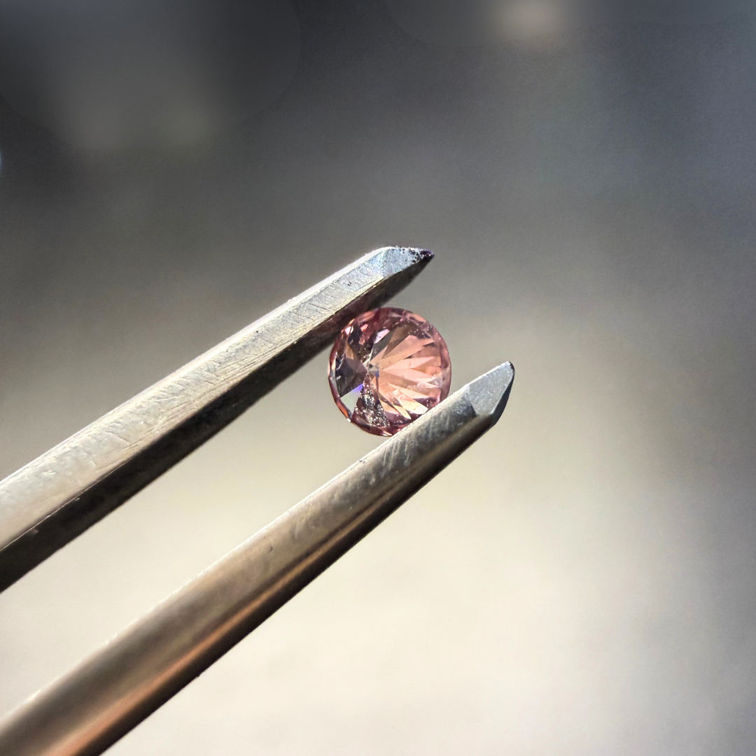 0.08ct Authentic Australian Pink Diamond of Argyle Origin - 5P