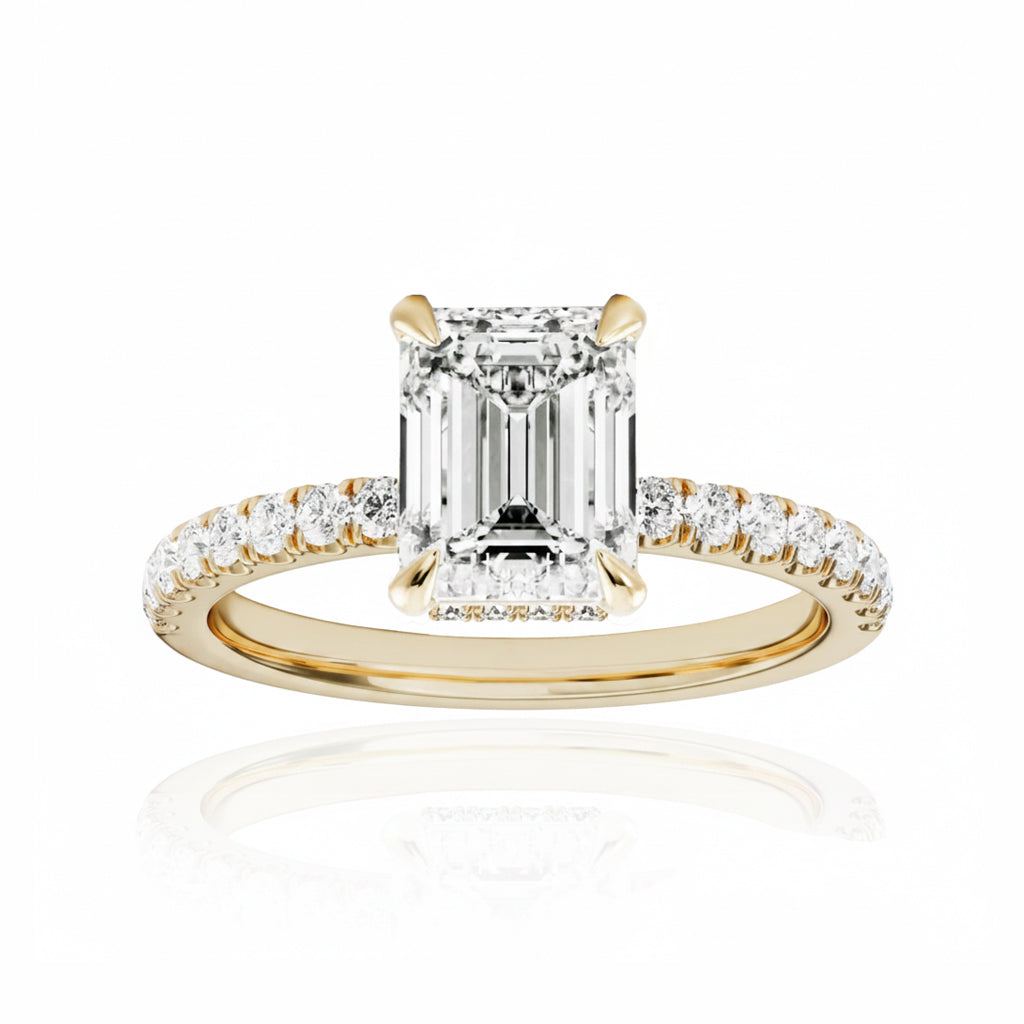 Evermore Accent & Hidden Halo Ring