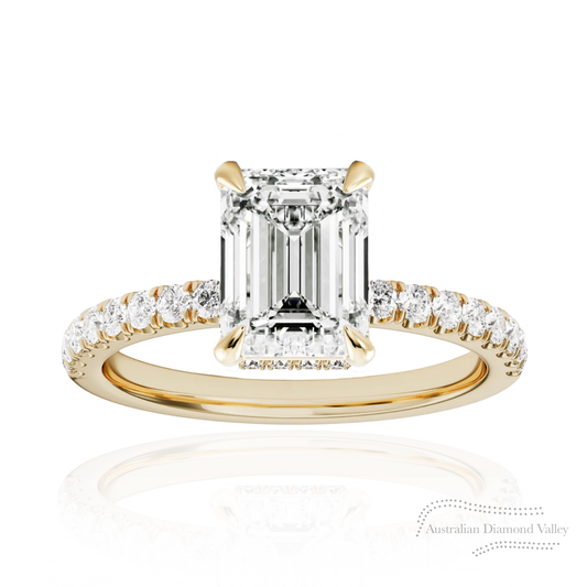 Evermore Accent & Hidden Halo Ring