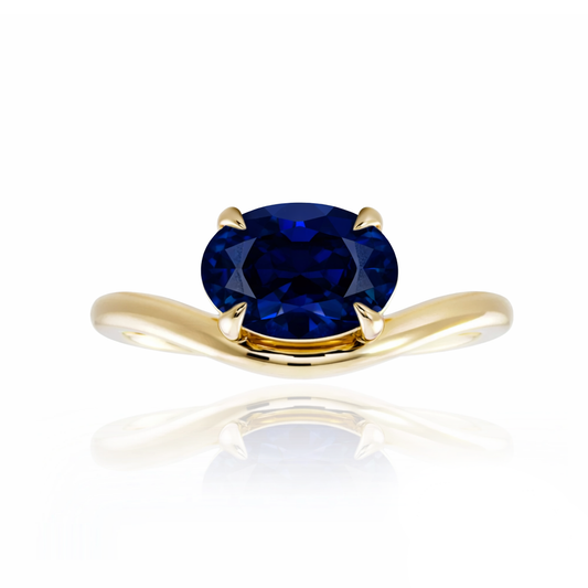 Dover Sapphire Solitaire Ring