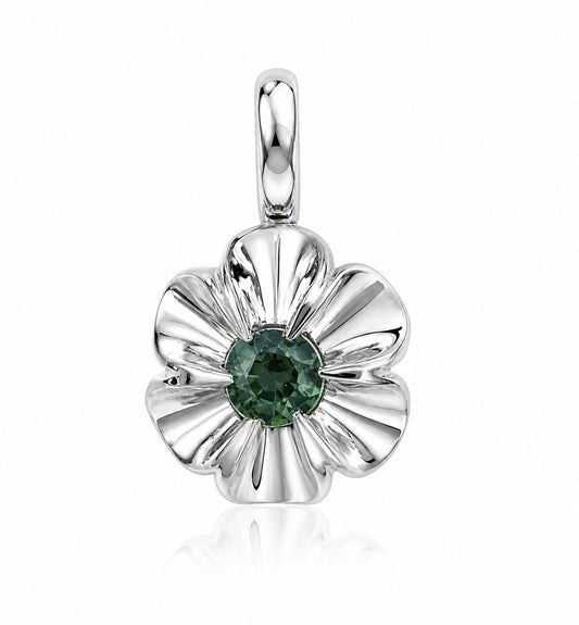 Pendentif Saphir Cosmos Sarcelle