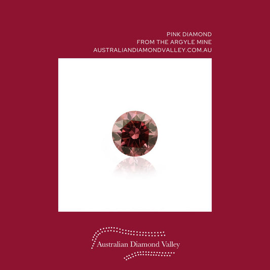 0.01ct Authentic Australian Pink Argyle Origin Diamond - 2PR