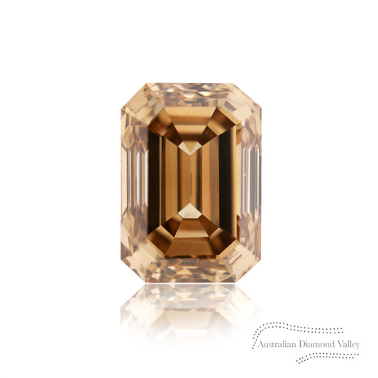 0.50ct Authentic Australian Champagne Argyle Origin Emerald Diamond - C5