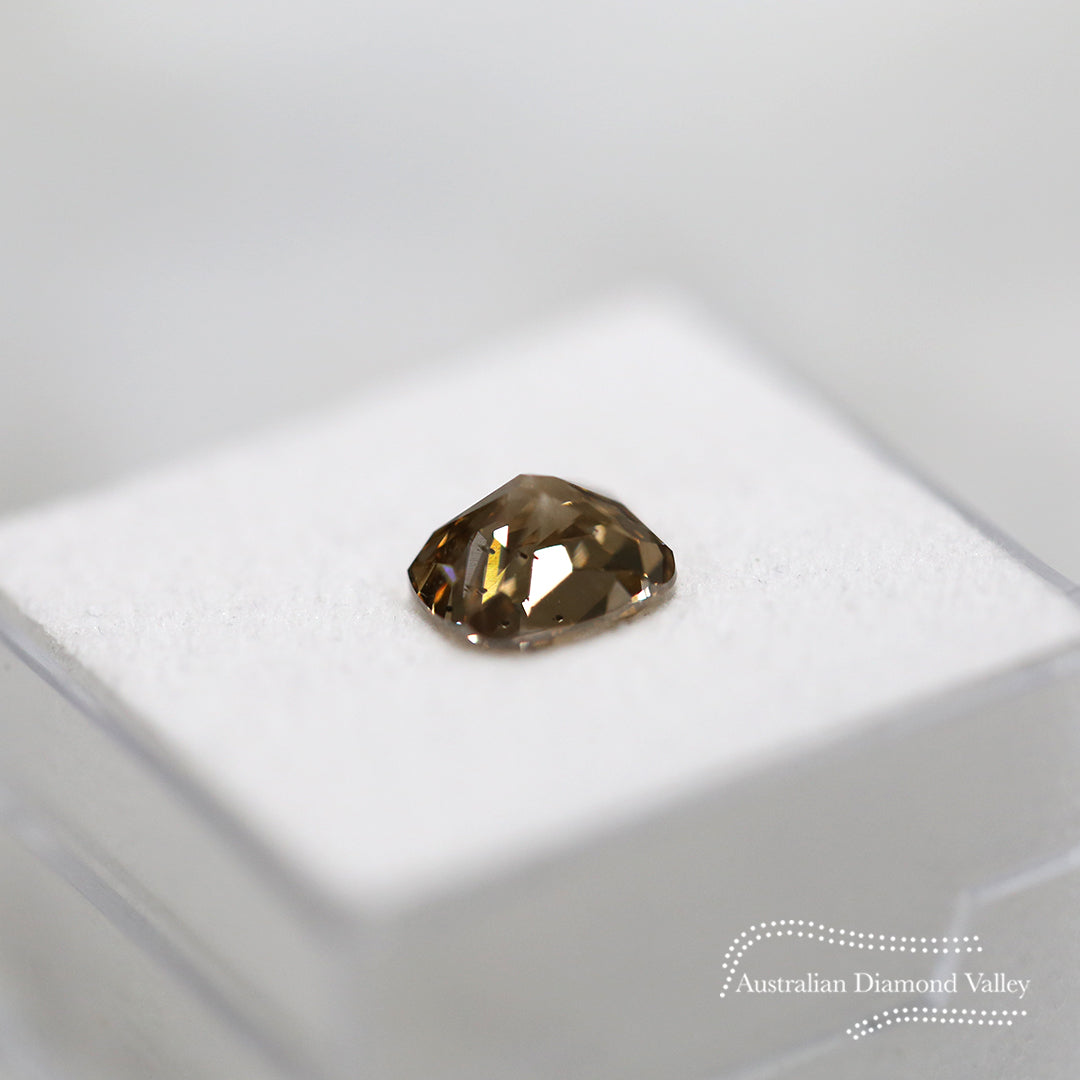 1.69ct Authentic Australian Champagne Argyle Origin Cushion Diamond - C5