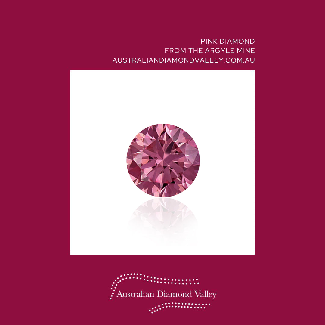 0.02ct Authentic Australian Pink Argyle Origin Diamond - 2PP