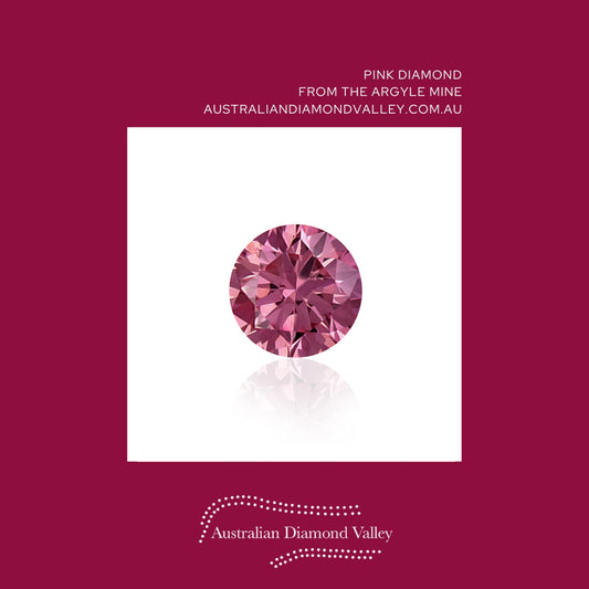 0.02ct Authentic Australian Pink Argyle Origin Diamond - 2PP