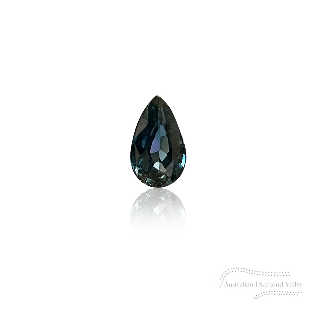 0.28ct Australian Teal Parti Sapphire Pear Cut