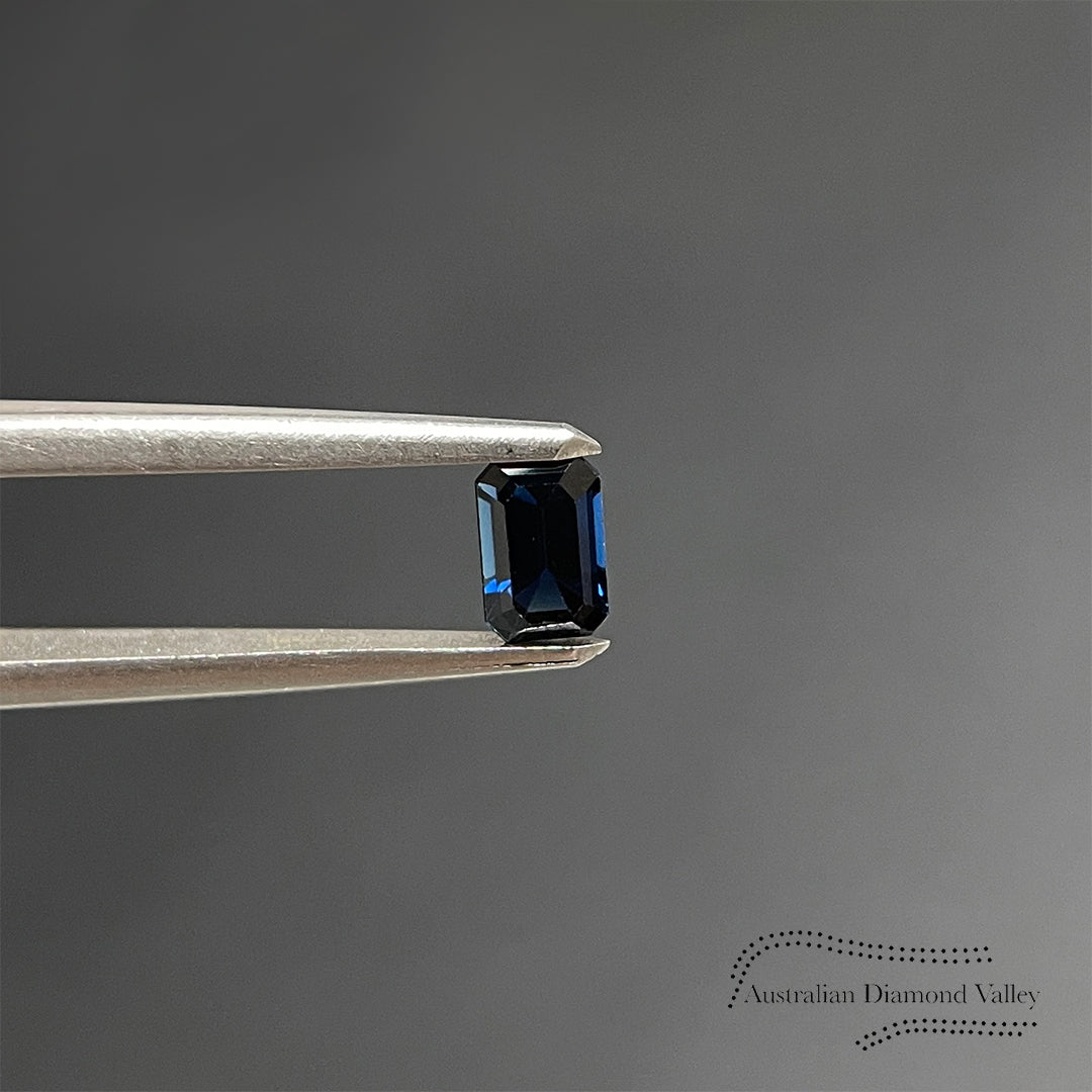 0.56ct Australian Blue Sapphire Emerald Cut