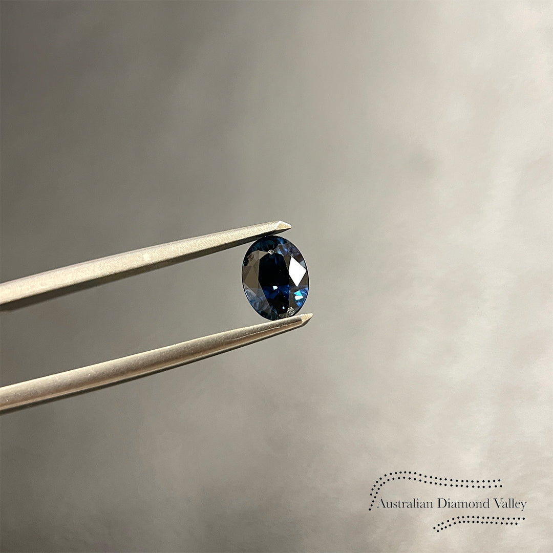 1.38ct Australian Blue Sapphire Oval Cut