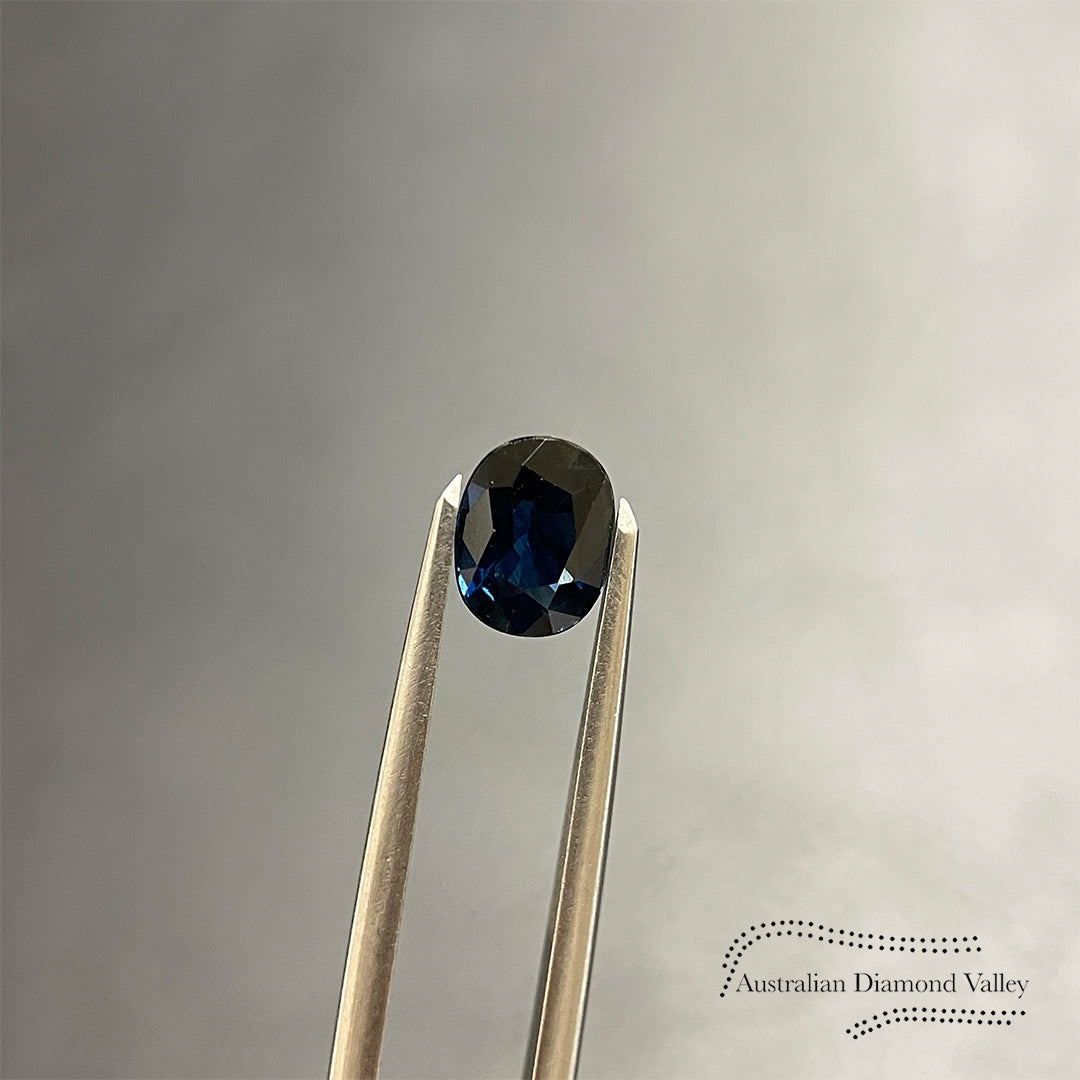 1.08ct Australian Blue Sapphire Cushion Cut