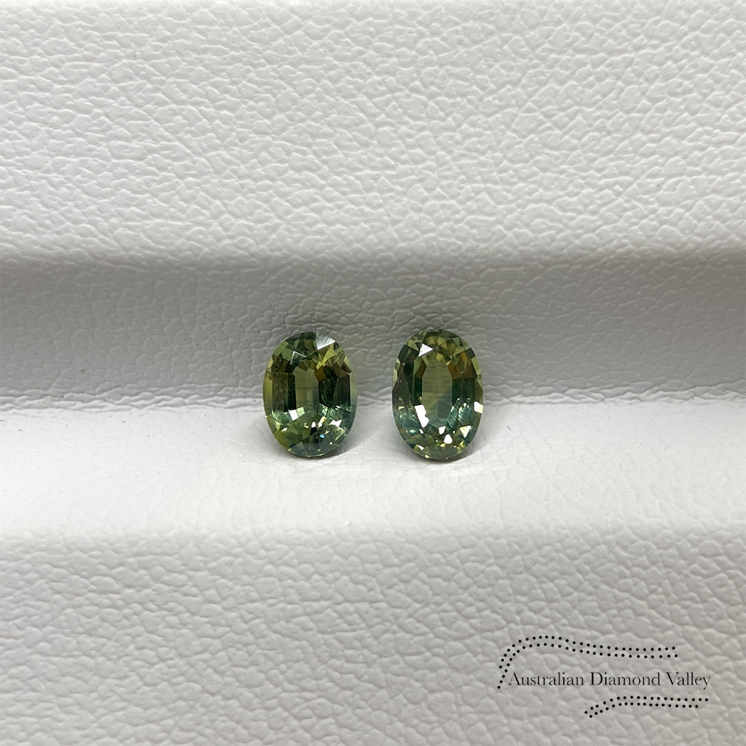 1.05ct Australian Yellow/Blue Parti Sapphire Oval Cut
