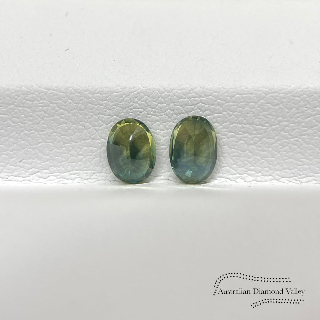 1.05ct Australian Yellow/Blue Parti Sapphire Oval Cut