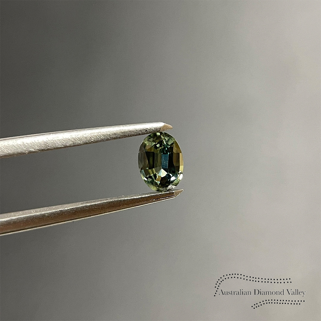 0.52ct Australian Teal Sapphire Oval Cut