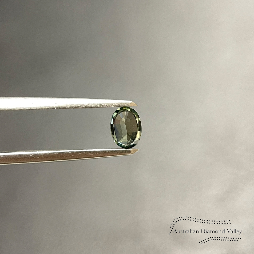 0.52ct Australian Teal Sapphire Oval Cut