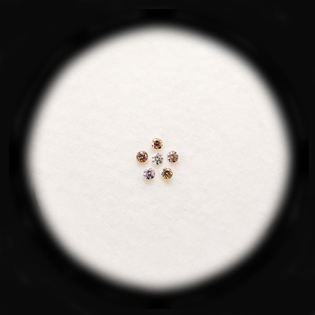 Diamond Valley Baby Daisy 0.03ct Authentic Australian Rainbow Diamonds