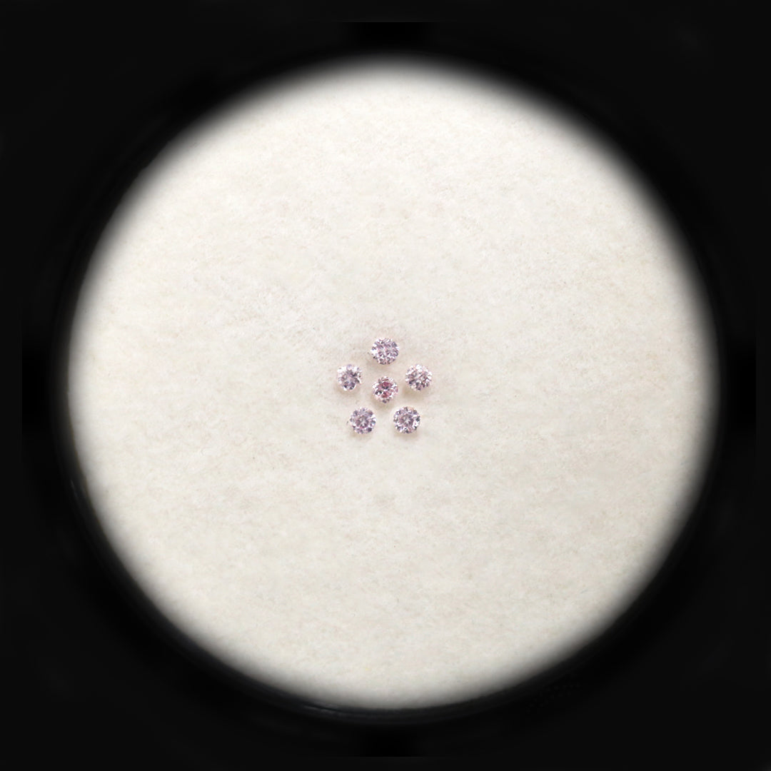 Diamond Valley Baby Daisy 0.03ct Authentic Australian Pink Argyle Origin Diamond - 8P
