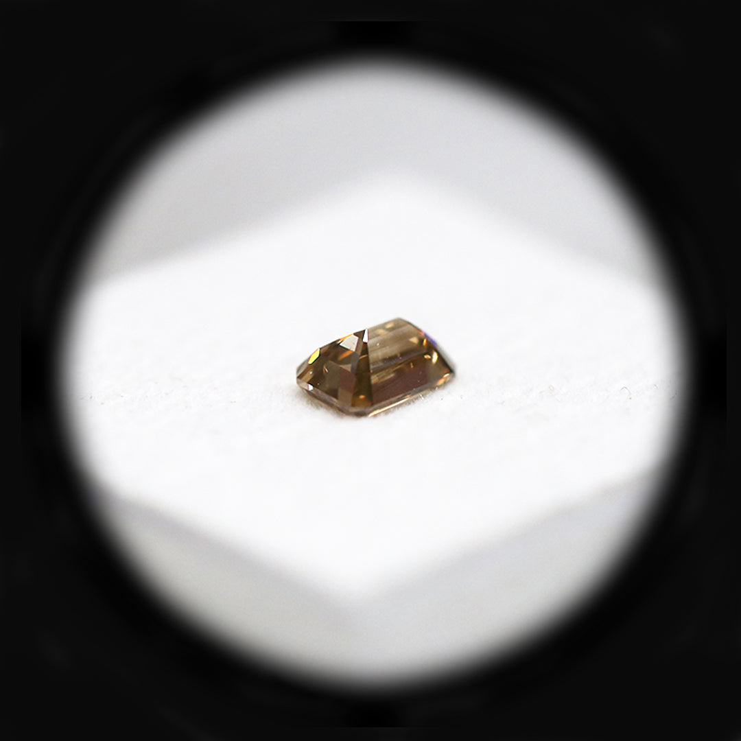 0.57ct Authentic Australian Champagne Argyle Origin Emerald Diamond - C5