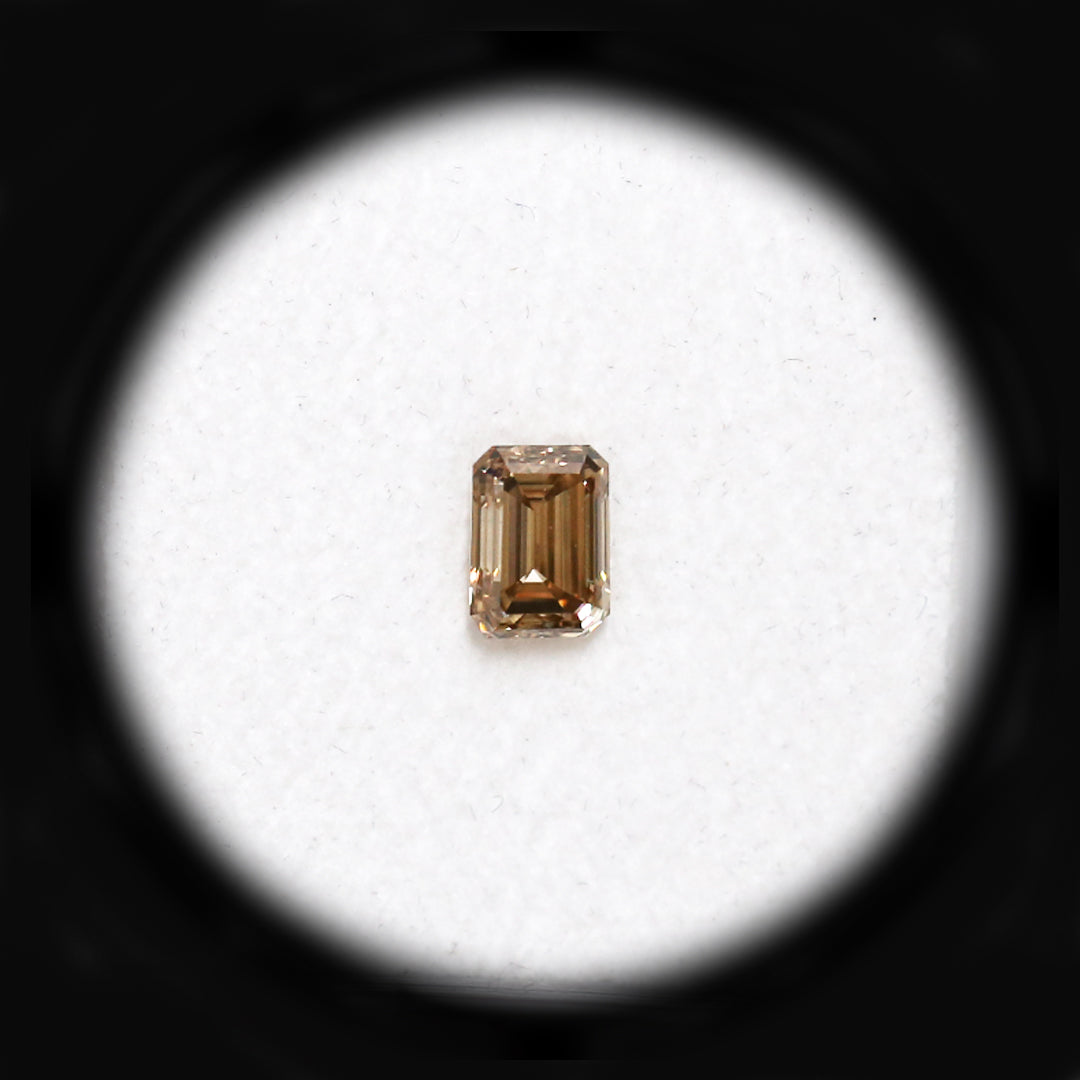 0.57ct Authentic Australian Champagne Argyle Origin Emerald Diamond - C5