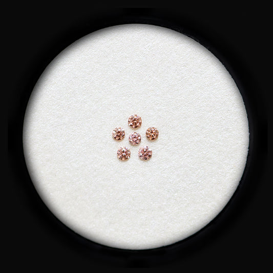 Diamond Valley Daisy 0.06ct Authentic Australian Pink Champagne Argyle Origin Diamond - PC2