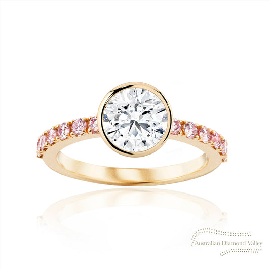 Bella Pink Argyle Australian Diamond Ring Setting