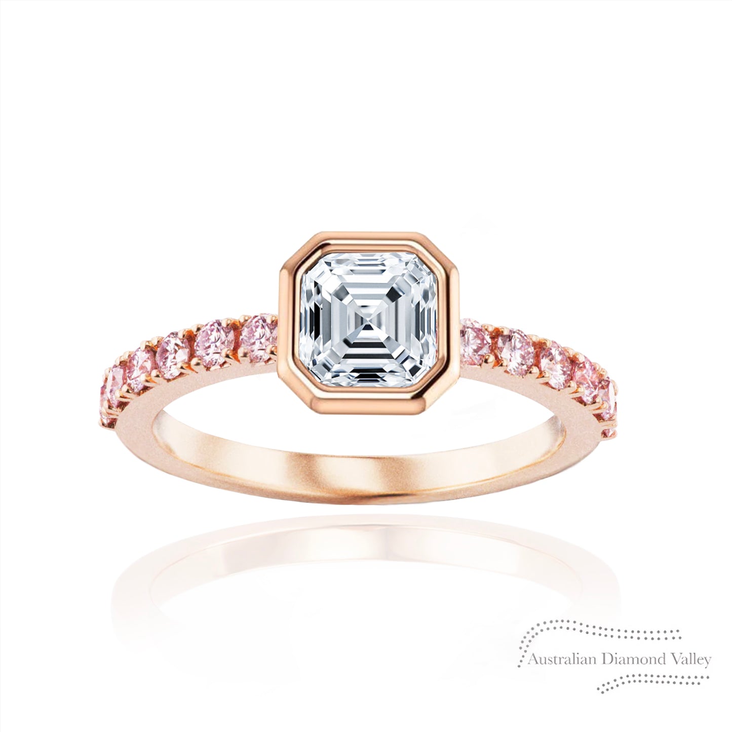 Mayfair Pink Argyle Australian Diamond Ring Setting